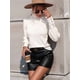 thumbnail image 5 of Suéteres de Otoño e Invierno para Mujer, Jerseys de Punto con Mangas Farol, Suéteres Tipo Top L, 5 of 10