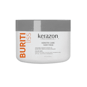 Kerazon Hair Mask Anti Frizz Keratin Care, Moisturizing, Deep Hydration for Dry Damaged Hair Buriti Liss 8oz. New Packaging!