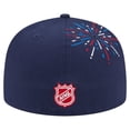 thumbnail image 4 of Men's-New Era  Navy Chicago Blackhawks Americana Fireworks 59FIFTY Fitted Hat, 4 of 5