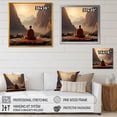 thumbnail image 4 of Designart "Yoga Mountain Pose On The Horizon I" Yoga Canvas Art Print, 4 of 7