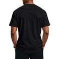 thumbnail image 5 of OIOLOYJM Henley Shirts for Men Cotton Short Sleeve Stretchy Breathable Lightweight Muscle Fit T Shirt Fashion Basic Athletic Workout Tee Top Black M, 5 of 6