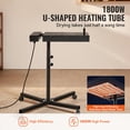 thumbnail image 2 of KFFKFF Advanced Flash Dryer with 16x16 inch dimensions, Enhanced 1800W Electrical Control Box, Suitable for Screen Printing Equipment, Features Adjustable Height Stand, 360° Swivel, 2 of 9