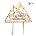 thumbnail image 3 of Bewildely 5 piezas suministros de decoración de pasteles feliz cumpleaños herramientas de para hornear velas de cumpleaños banderines decoración Kits de decoración para fiestas JM01362 Bewildely HA011938-04, 3 of 5