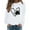 White, variant on Flash Sale! IDALL Graphic Hoodies St Patricks Day Outfits for Women Fashionable Round Neck Print Top Sweatshirt St Patricks Day Sweatshirt Women Womens Fall Fashion 2024 White Xl