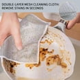 thumbnail image 3 of 50 Pcs New Upgrade Metal Dish Cloth,3-Layer Steel Wire Cleaning Cloth,No Scratches and No Odor, Multipurpose Steel  Wire Cleaning Cloth,Metal Dish Cloth for Dishes, Sinks & Stove Tops(7.87x7.87), 3 of 7