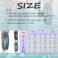 thumbnail image 2 of Jeans For Women Mid Rise Barrel Wide Leg Mid Waist Cropped Denim Baggy Boyfriend With Pockets Pants, 2 of 8