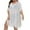 White, variant on fatyb Plus Size Swimsuit Cover up for Women Short Sleeve Bikini Coverup See Through Beach Dress with Split