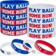 thumbnail image 1 of Pulseras de goma de silicona de béisbol Pulseras de goma Pulseras de béisbol para regalos Favores de fiesta (100 piezas) ER, 1 of 6