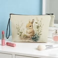 thumbnail image 4 of Amzcrzy Polyester Storage B Ag Easter Bunny Patterns Storage Bag Portable Makeup Bag Equipped with Antiskid Zipper and Handle Travel Small Item Storage Bag Easter Decorations. Storage Trunks & Bag, 4 of 6
