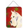 thumbnail image 1 of Carolines Treasures SS4737DS1216 Scottish Terrier Flocons de Neige Rouges Impressions Murales Ou de Porte en Métal Aluminium pour Noël, 1 of 2