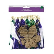 Way To Celebrate Mardi Gras Tinsel Garland