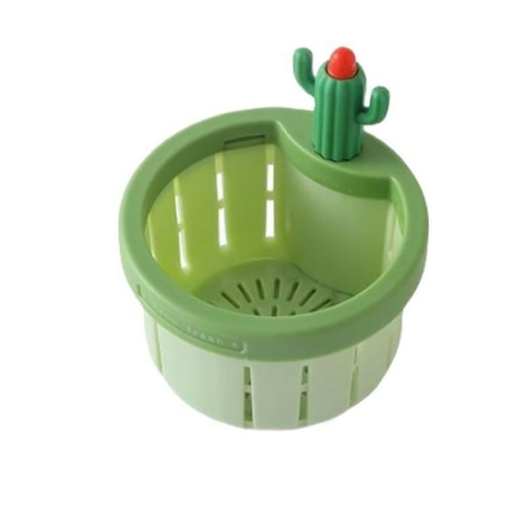 Cactus Kitchen Sink Strainer Press Automatic Dumping Basket Multi-Functional Home Use Cactus Sink Draining Basket Filter Net Lifting Basket Kitchen Waste