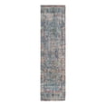 thumbnail image 6 of Unique Loom Chenille Jute Collection Area Rug - Laxmi (2' 2" x 8' Runner Teal blue/Green), 6 of 6