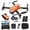 Orange, variant on Ourlife Drone with Camera for Kids Ages 8-12, 1080p HD Fpv Foldable RC Quadcopter with Brushless Motor, Altitude Hold and 2 Batteries