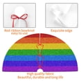 thumbnail image 4 of Sikiie Colorful Glitter Rainbow 30-48 inches {designName} Print Christmas Tree Skirt Snowman Xmas Tree Skirt with Edge Christmas Decorations for Holiday Party36", 4 of 7