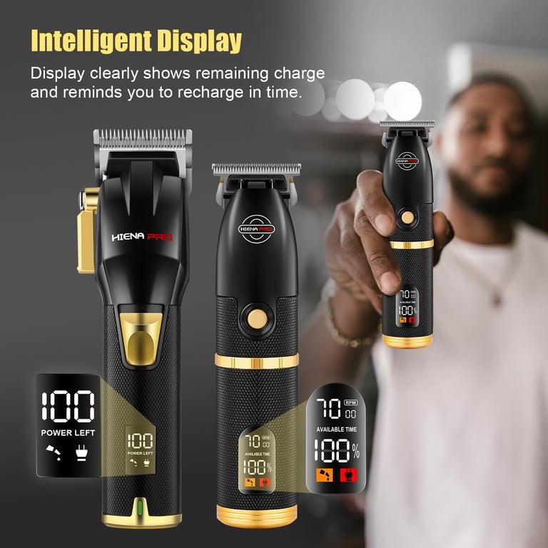 Hair Clippers Zero Gapped Hair Trimmer Set & Foil Shaver for Men