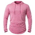 thumbnail image 5 of HAYIMI Men Solid Color Hooded Sweatshirt Casual Long Sleeve Comfortable Streetwear Soft Lined Warm Shirts Everyday Oversized Everyday Basic Tops Streetwear, 5 of 6