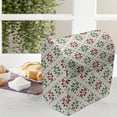 thumbnail image 3 of Christmas Stand Mixer Cover, Traditional Norwegian Selbu Rose Motifs in Diagonal Order Nordic Classical, Kitchen Appliance Organizer Bag Cover with Pockets, 5 Quarts, Red Green White, by Ambesonne, 3 of 4