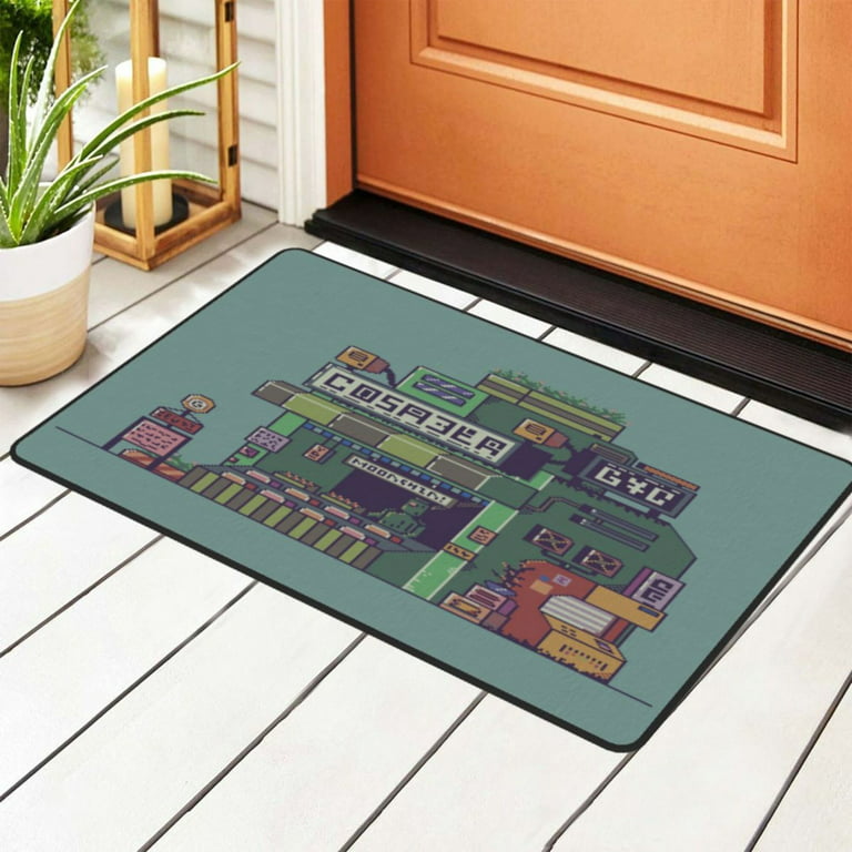 Zicancn Pixel Art Area Rugs Doormat Facecloth Non Slip Floor Mat Rug For Living Room Kitchen Sink Indoor Outdoor Entrance 36 X24 Com
