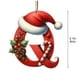 thumbnail image 3 of Uuiauoio Alphabet Letters Christmas Ornament,Christmas Letters Ornaments A to Z Ornament Letters Decorative Hanging Xmas Alphabet Letters for Christmas Tree(Q), 3 of 6