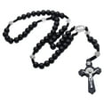 thumbnail image 3 of Cruz de Madera Joyería Religiosa Cruz ST. Benedict Beaded Regalo Beads con Crucifijo Mujeres Hombres Fernando COLLAR COLGANTE, 3 of 8