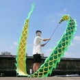 thumbnail image 1 of Green Dragon Poi Silk-like Exercise Dragon Poi, 3D Wu Long Dragon Ribbon Streamer, Flinging The Dragon Spiral Practice Ribbon Streamer For Kids, 1 of 7