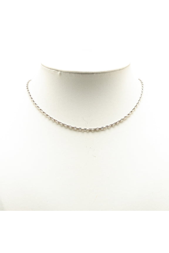 Pre-Owned Hermes Herms Serie Mini Chaine d'Ancre TTPM Chain Necklace in SV925... (Good)