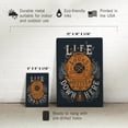 thumbnail image 5 of Life Looks Better Down Here, Coastal Lifestyle Collection (12x18 Aluminum Art, Indoor Outdoor Metal Sign Decor), 5 of 5