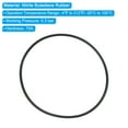 thumbnail image 4 of Uxcell 58x55x1.5mm Nitrile Rubber O Rings Metric Sealing Gasket, Black 5 Pack, 4 of 6
