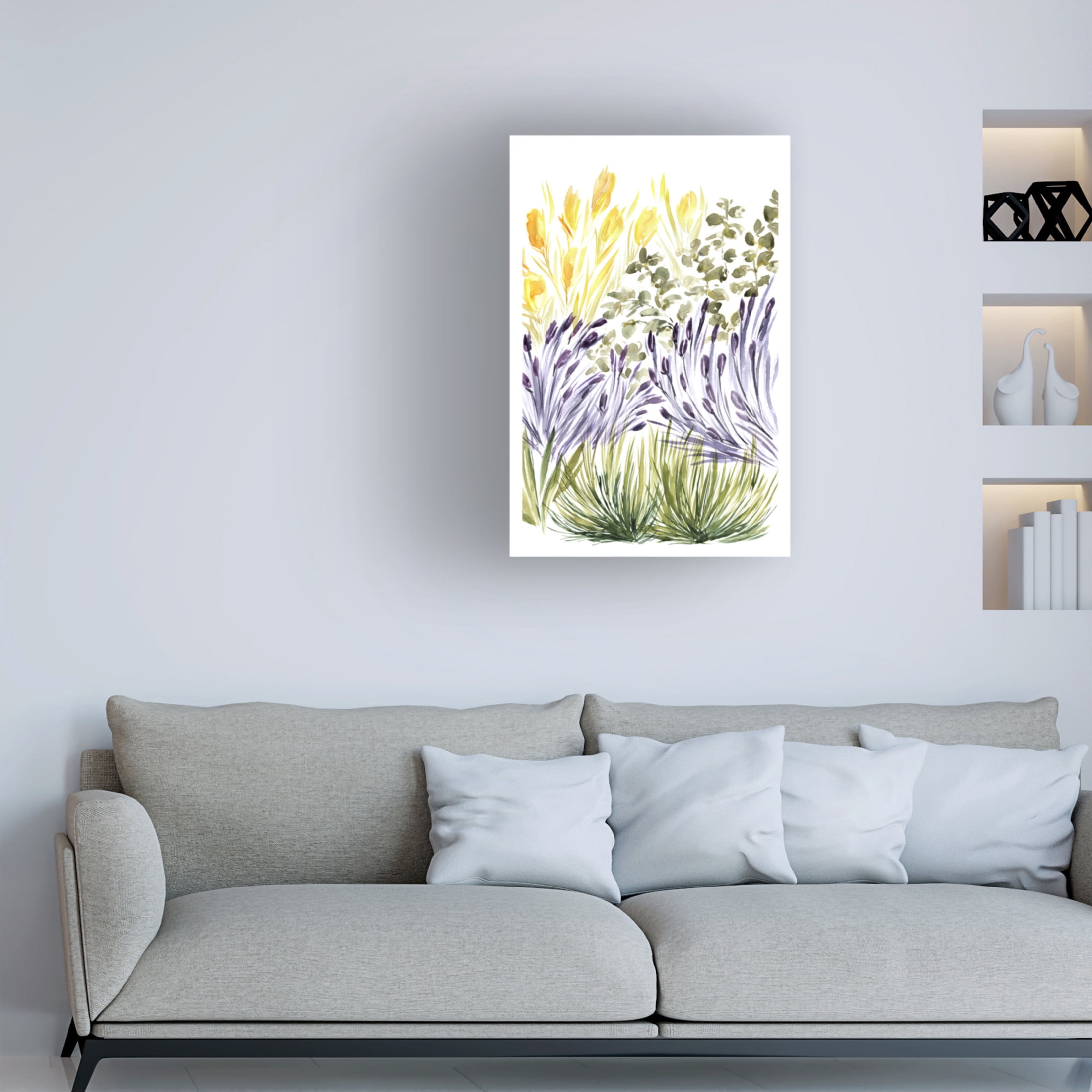 Trademark Fine Art Rosana Laiz Blursbyai Elisa's garden right Canvas Wall Art