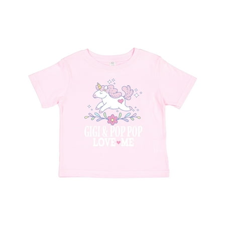 

Inktastic Gigi and Pop Pop Unicorn Girls Toddler T-Shirt