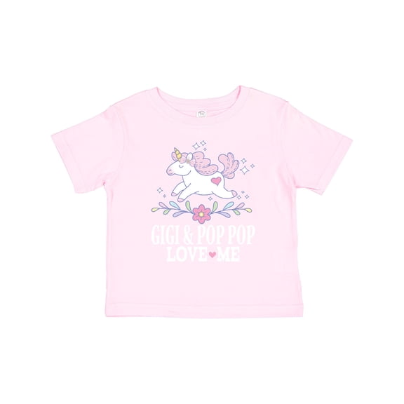 Inktastic Gigi and Pop Pop Unicorn Girls Toddler T-Shirt