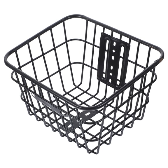 MLINS Bike Basket Baskets Basket Front Cycling Basket 27.50X23.00X16.00CM Black