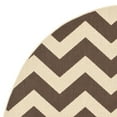 thumbnail image 2 of Safavieh Courtyard Bailey Chevron Indoor/Outdoor Area Rug, 6'7" x 6'7" Round, Dark Brown, 2 of 4