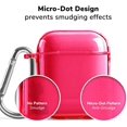 thumbnail image 2 of Étui AirPods Transparent, Protecteur, Transparent, Antichoc, Housse/peau avec Porte-Clés Compatible avec AirPods 2 et 1, Rose Pâle [Voyant avant Visible], 2 of 4