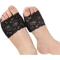 thumbnail image 2 of 3 Pairs Women's Open Toe Slide Sandal Liner Socks Non Slip Toe Cover No Show Half Socks with Sponge Cushion, 2 of 6