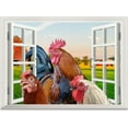 thumbnail image 2 of Farm Animal Wall Stickers Animal Rooster Wall Decals Peel and Stick DIY Decor Art Mural Animals Decals for Door Wall Decoration, 2 of 9