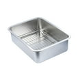 thumbnail image 3 of Bandeja para horno rectangular con rejilla, resistente, de acero inoxidable 50x35x10cm, 3 of 9