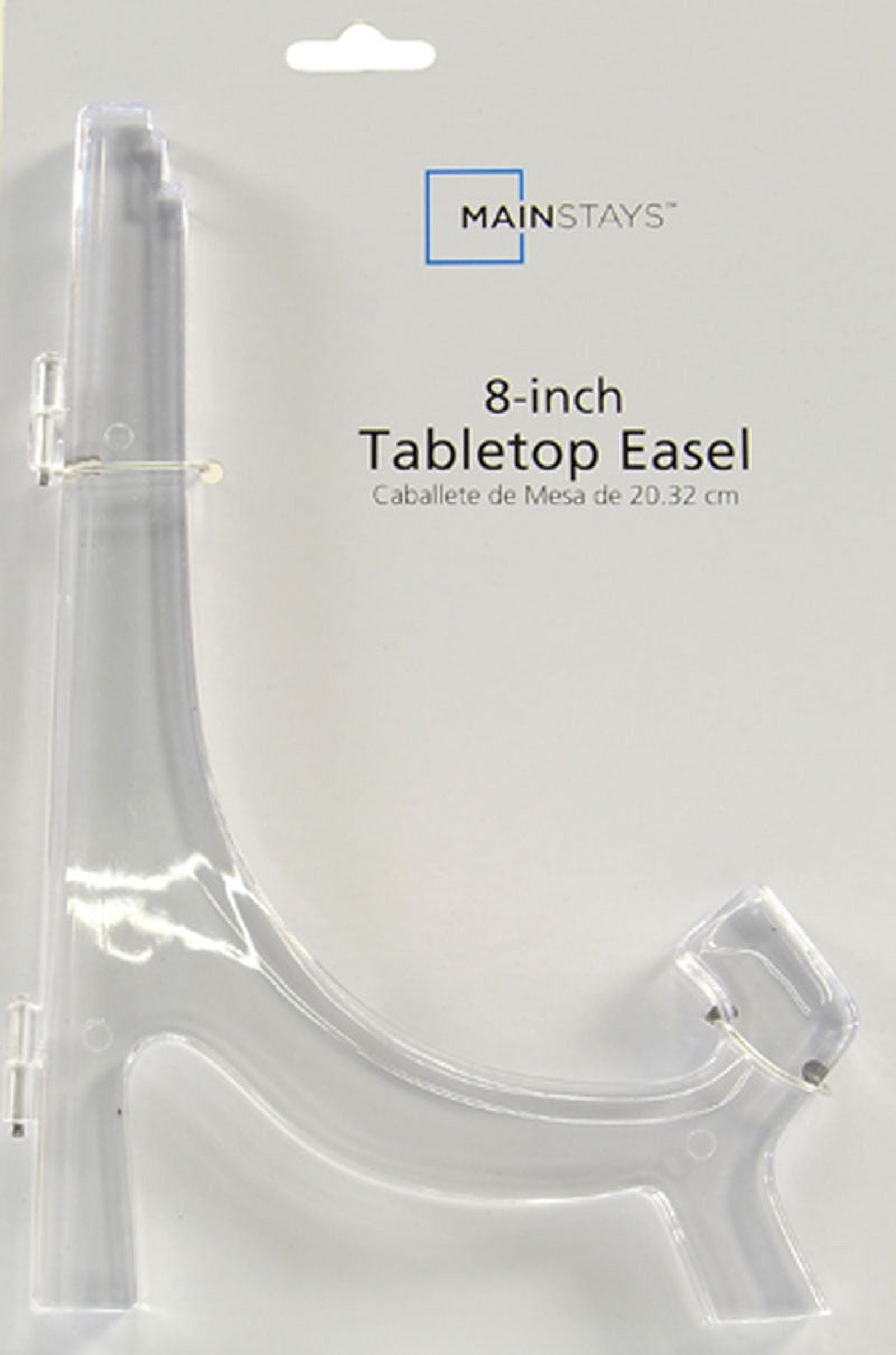 Mainstays – 8" Easel Picture Frame – Clear Acrylic Tabletop Photo Frame Easel