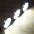 thumbnail image 4 of Lámpara LED recargable de 4 piezas para debajo de los gabinetes, iluminación de pared para gabinetes de cocina, entrada, pasillo y baño, luz blanca, 4 of 5