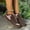 Brown, variant on Tawop Womens Shoes Womens Dress Shoes Work Shoes Flats Casual Comfort Round Toe Lace-Up Brown 5.5