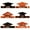 Saffron, variant on 6-Pack Paper Graduation Caps, 9.8x4.2 Inch Cardboard Cutouts for DIY Party Decor, Double-Sided Prints for Hanging or Centerpieces