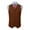 Hgg169-Orange, variant on Yaoyar Men Vest Solid Color Lapel Single Breasted Suit Vest Top Solid Color Lapel Single Breasted Suit Vest Western Casual Waistcoat For Groomsman