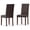 Brown, variant on Pemberley Row Faux Leather Stone Gray Dining Chair Rectangular 39.4" x 18.2" x 18.5" Unassembled