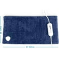 thumbnail image 5 of Dr Relief Full Back Heating Pad Fast Heating Wrap with Auto Shut Off for Back, Neck and Shoulder, Abdomen, Waist Pain Relief, Dry/Moist Option (12"x24", Navy Blue), 5 of 6