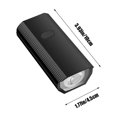 thumbnail image 3 of Bike Front Light with Horn, 250-Lumen USB Rechargeable Headlamp, IPX5 Waterproof Cycling Safety Light, 6-Hour Runtime for Night Riding/Hiking, 3 of 8
