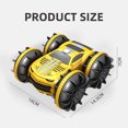 thumbnail image 4 of Vehículos de control remoto anfibios de doble cara 2.4G 4WD Impermeable RC Stunt Car, 4 of 6