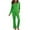 Green, variant on hotojiny 2 Piece Pajama Sets for Women Soft Sleepwear Outfits Lounge Striped Long Sleeve Button Down Shirts Pants Matching Sets
