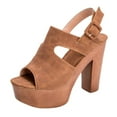 thumbnail image 1 of Zapatos de moda de verano para mujer, zapatos de tacón alto con suela gruesa, sandalias de boca de pez Wmkox8yii shjk1994, 1 of 4