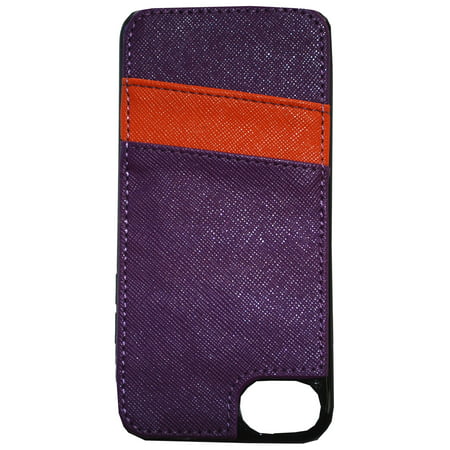 K. Carroll Vegan Leather Cell Phone Crossbody Wristlet Case Wallet Purse Team Color Purple ...